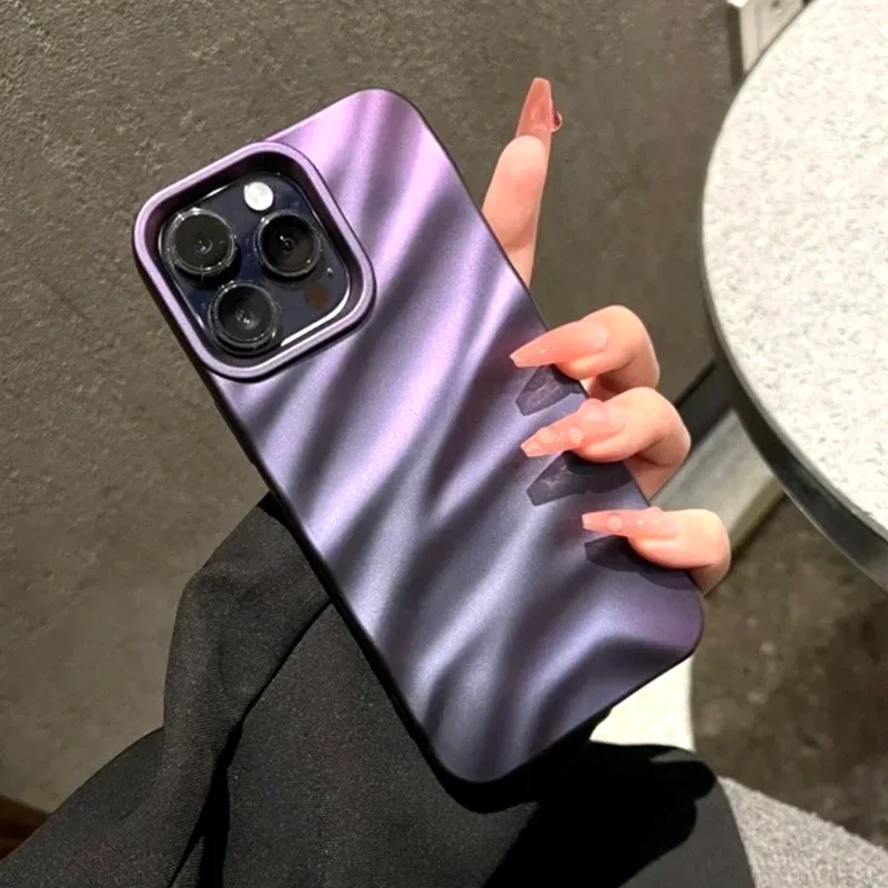 Чохол для телефону Soft Candy Wavy Pattern для iPhone 17 16 11 12 13 14 15 Pro Max Xs Max XR 7 8 Plus 17air Протиударний чохол-бампер