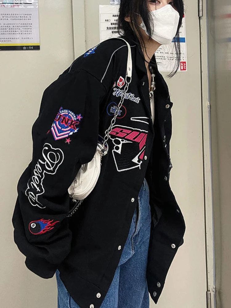 Женская бейсбольная куртка в стиле Харадзюку на весну и осень |