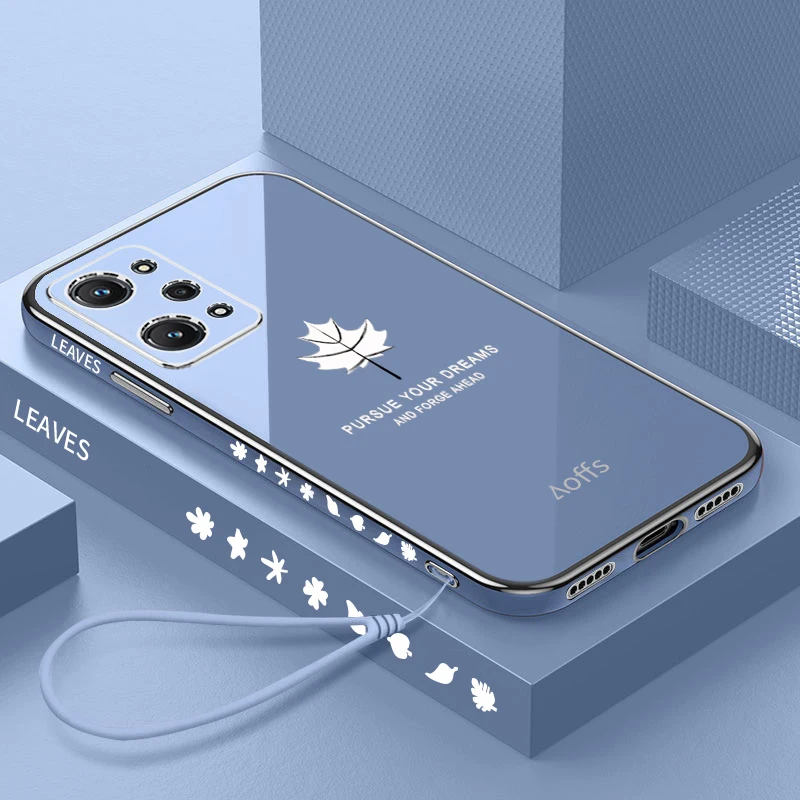 Для OPPO Realme GT 2 Pro Мягкий ТПУ кленовый лист квадратная тонкая фотооболочка для OPPO Realme GT NEO 2 GT2 2PRO