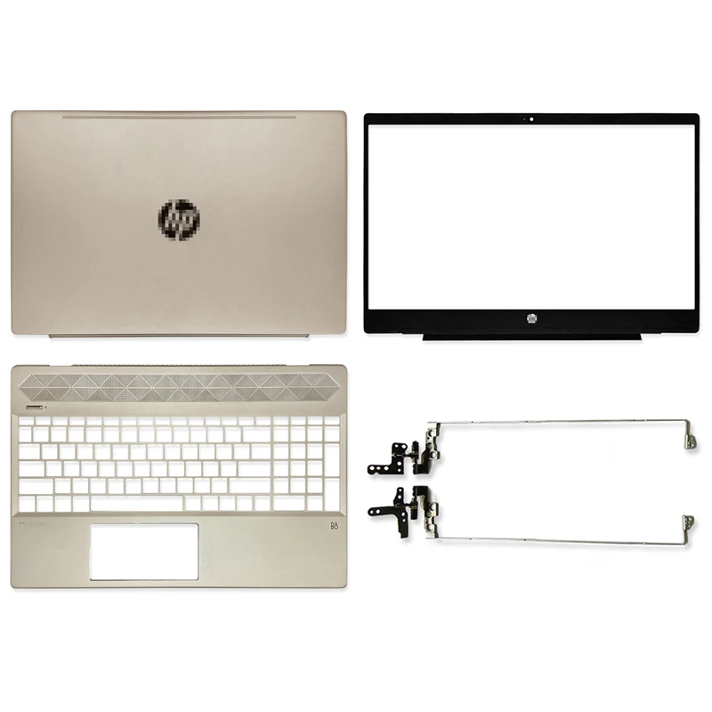 

NEW Laptop LCD Back Cover/LCD Hinges/Front Bezel/Palmrest For HP Pavilion 15-CW 15-CS TPN-Q208 Series Top A Case Shell Gold