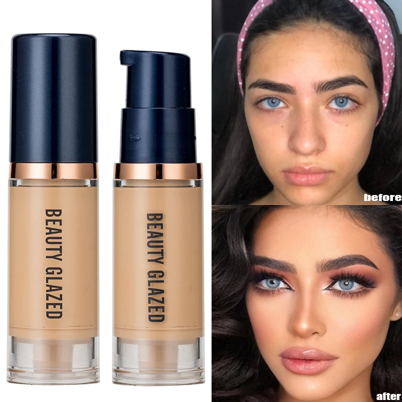 

Sdotter Matte Liquid Face Foundation Long Wear Oil Control Foundation Full Coverage Concealer Foundation Waterproof Contour Mak