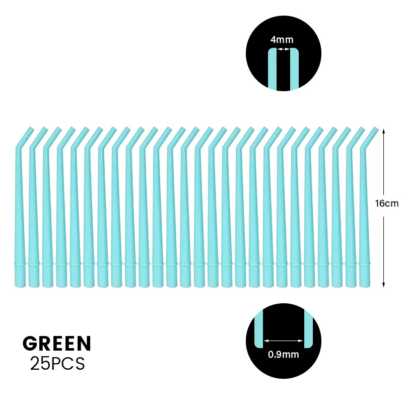 100 шт. Одноразовый стоматологический хирургический аспиратор слюнятие локтя