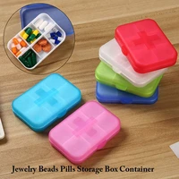 square plastic transparent storage box jewelry beads pills jewelry container fishing tools accessories box organizer case