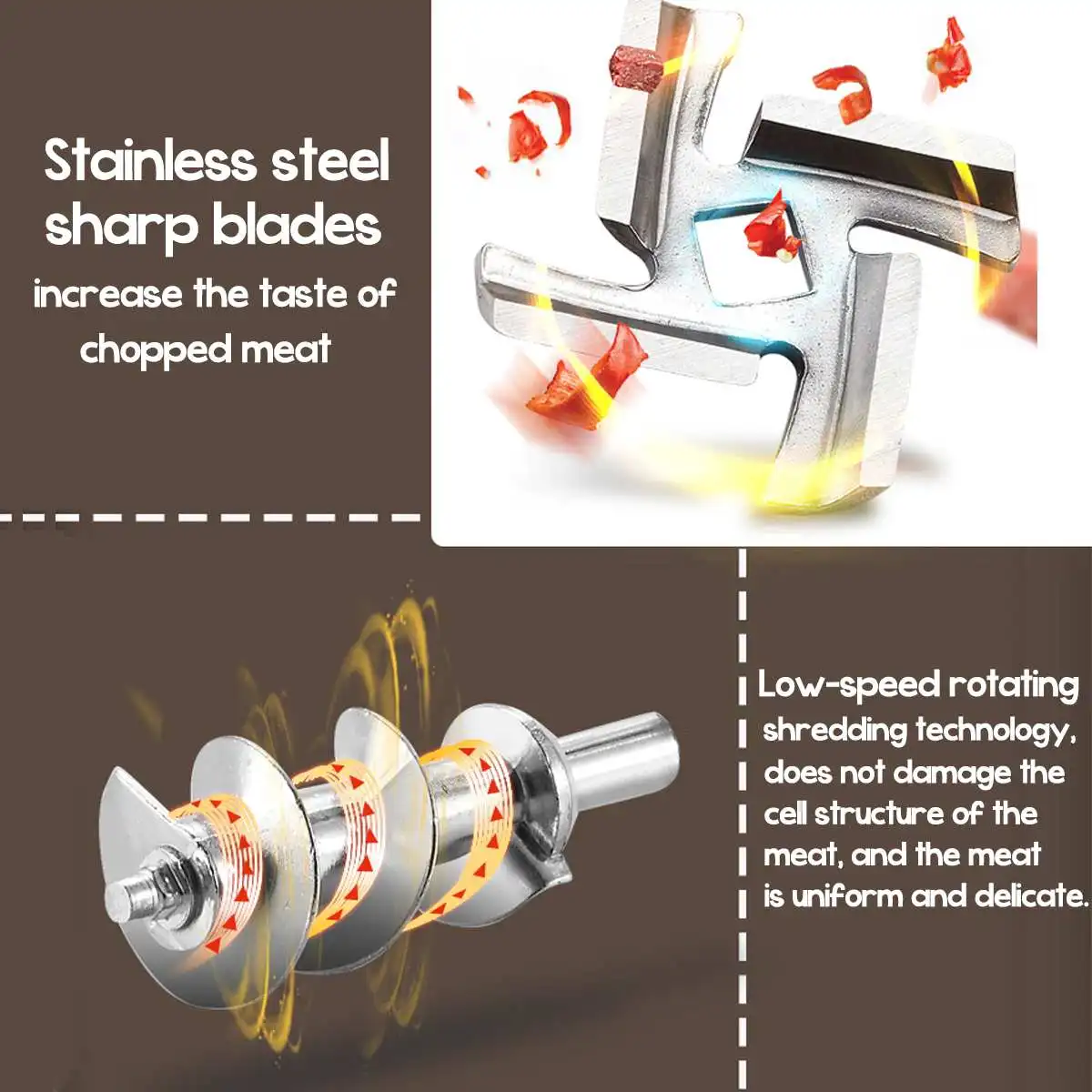 Электрические мясорубки 3200 Вт мясорубка из нержавеющей стали начинка для колбас