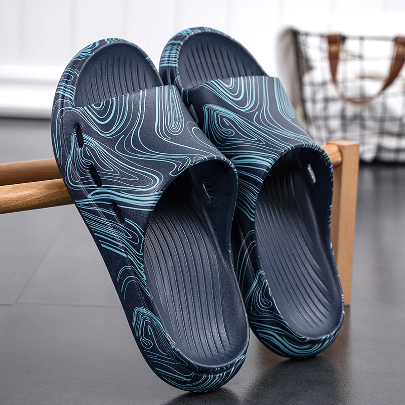 

Men Shoes Summer Holiday Beach Slippers 2022 New Casual Home Cloud Sandals Fashion Soft Sole Non-slip Light Slides Footwear