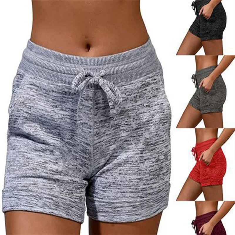 Summer Women's Beach Shorts Oversized Breathable Swim Female Short Pants Solid Sports Slim Sexy Femme Breeches Loose Casual Wear