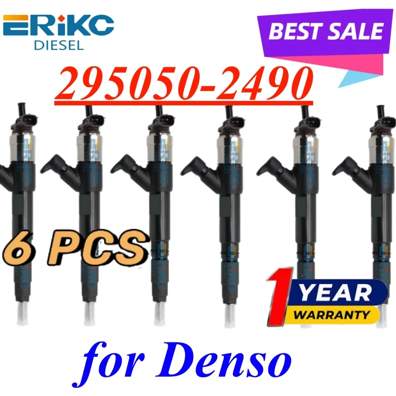 Фото 6 шт. форсунок Common Rail 295050-2490 (2950502490) для двигателей Cummins QSB3.9 QSB5.9, артикул 5367913 №1