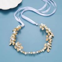 floralbride handmade baroque style rhinestone crystal pearls flower bridal tiara headband wedding women jewelry hair accessories