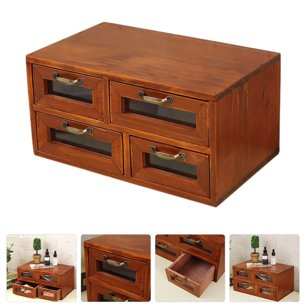 

Ящик ящик шкафчик офисные контейнеры деревянный настольный шкаф для хранения деревянные Органайзеры
