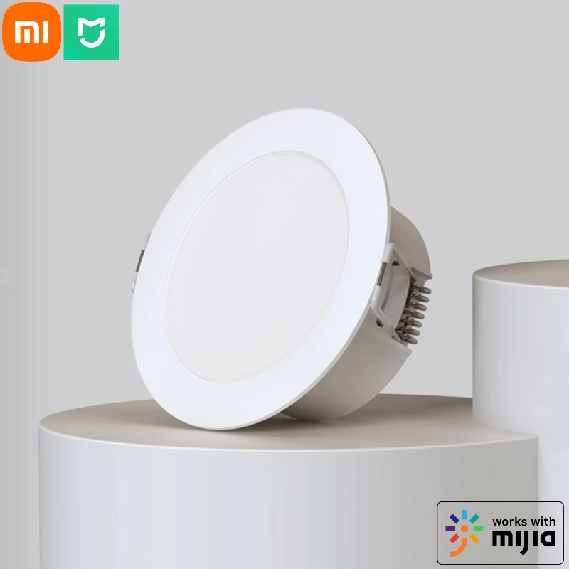 Фото Оригинальный светодиодный потолочный светильник Xiaomi Mijia 4 Вт с регулируемой яркостью, лампа цветовой температуры, Bluetooth Mesh, умная связь, работа для Mihome №1