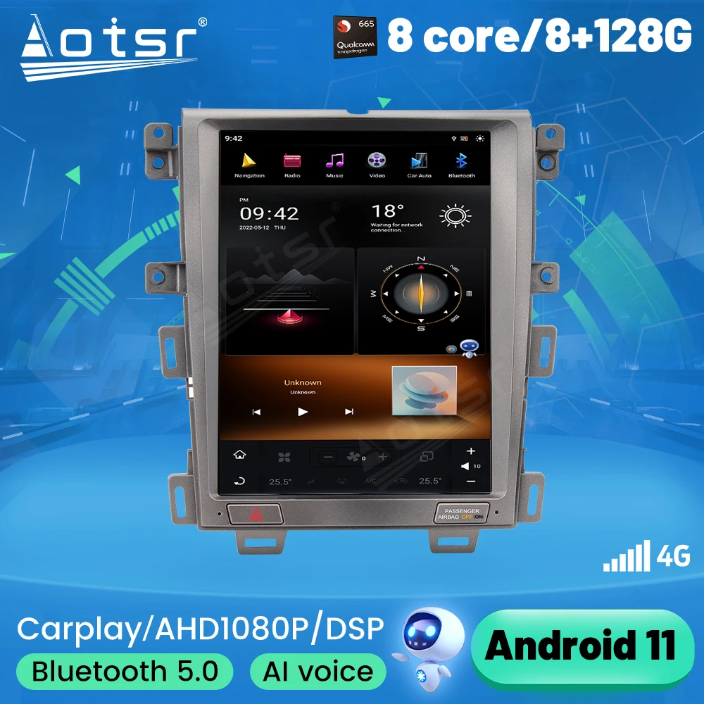 

PX6 Tesla Big Screen For Ford EDGE 2007 2008 2009 - 2014 Android Multimedia Player Carplay Car Radio GPS Navigation Auto Stereo