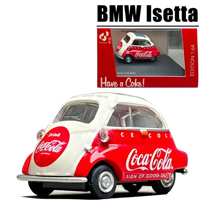 Крошечный Schuco 1/64 BMW Isetta игрушечный автомобиль из сплава литая под давлением