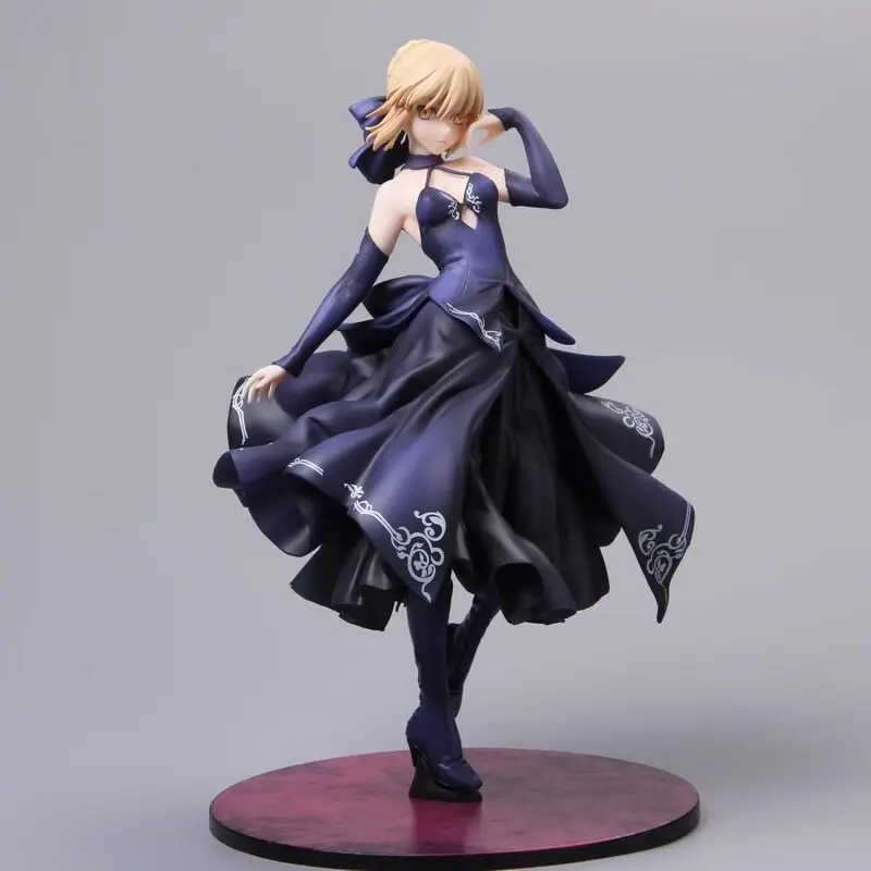 Фигурка Fate Saber Alter в черном платье, коллекционная модель из ПВХ, украшение для компьютерного корпуса и рабочего стола, для взрослых коллекционеров (art.: 3920db8979dde) - 3920db8979dde