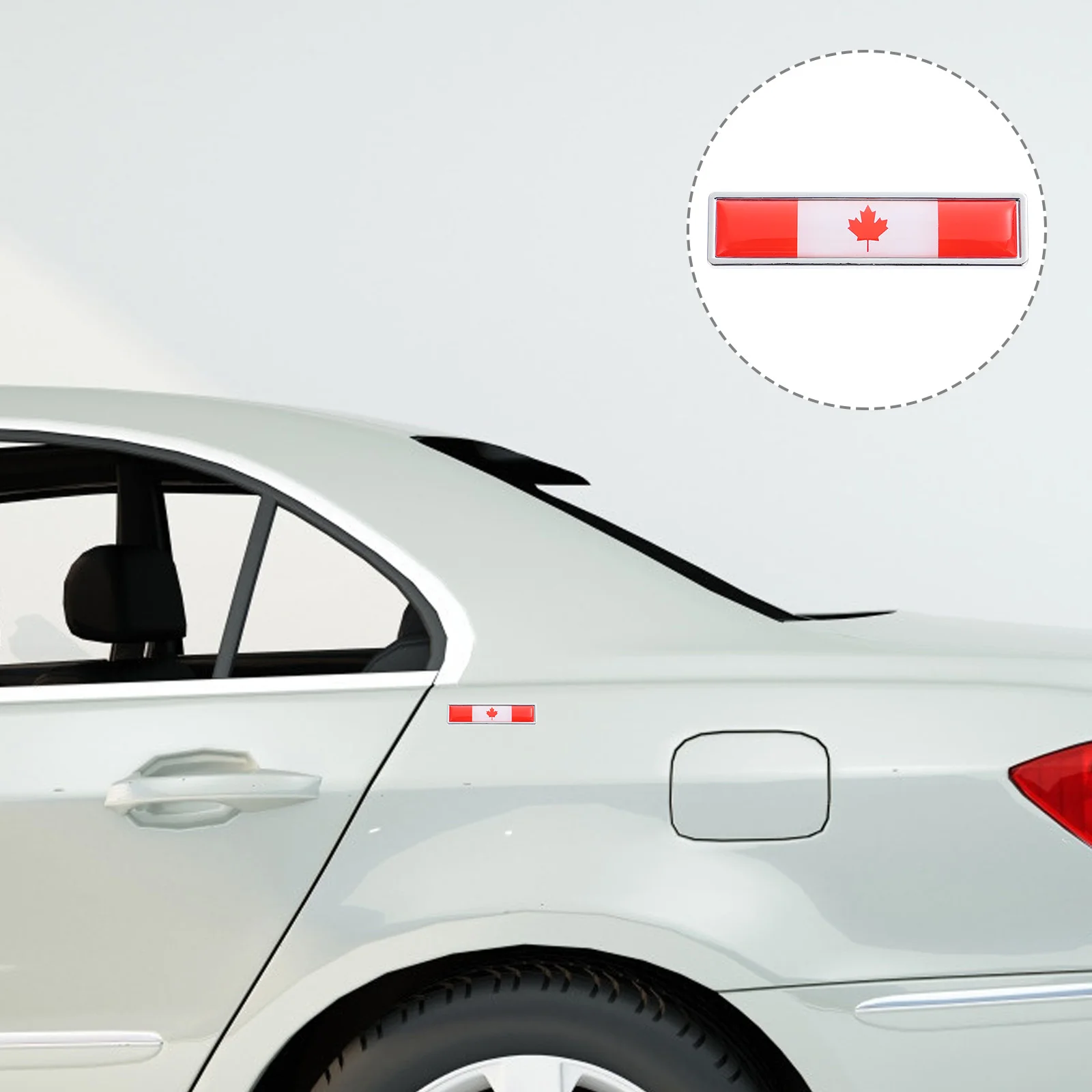 

Автомобильный декор, фотообои для автомобилей-2 шт., наклейки из цинкового сплава с канадским флагом, патриотические наклейки, наклейки с канадским флагом для автомобиля,