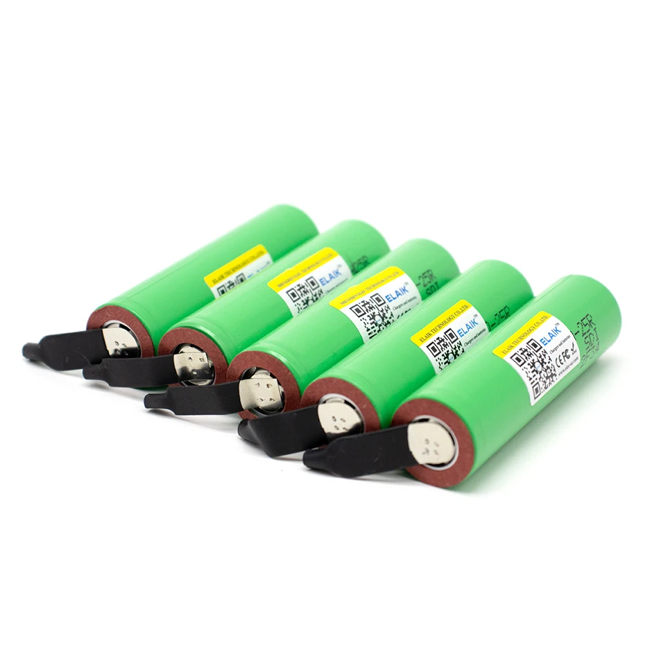 Литиевые аккумуляторы 2500 мАч 18650 в 20 А 4 шт