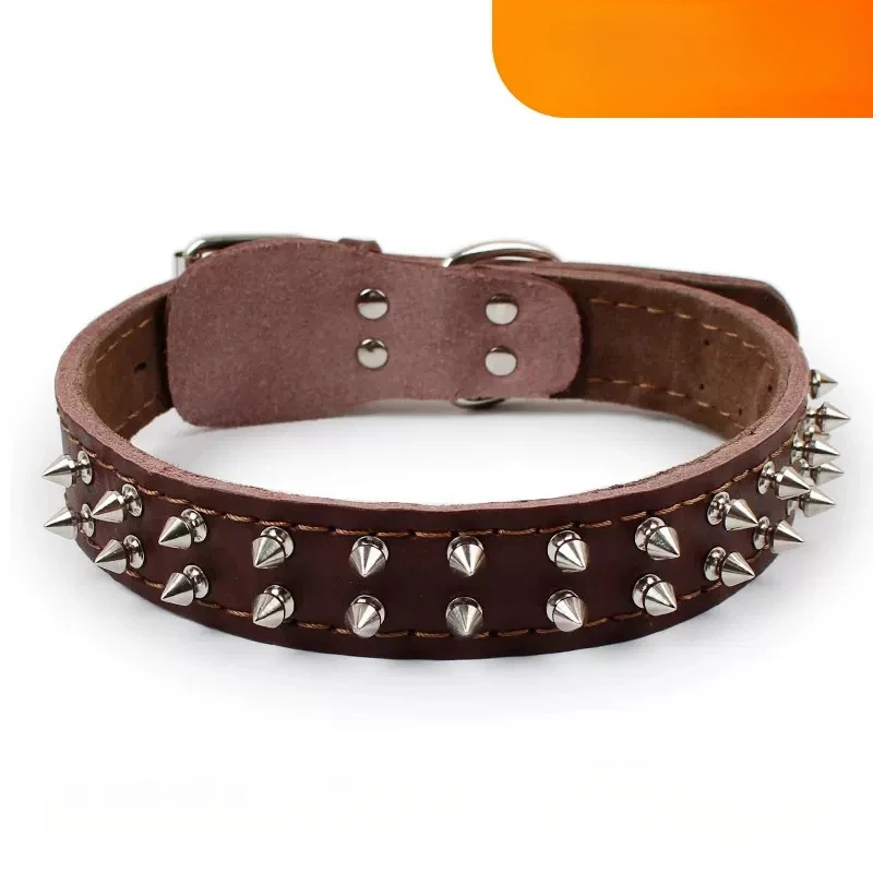 Шейный воротник из воловьей кожи с острыми ногтями