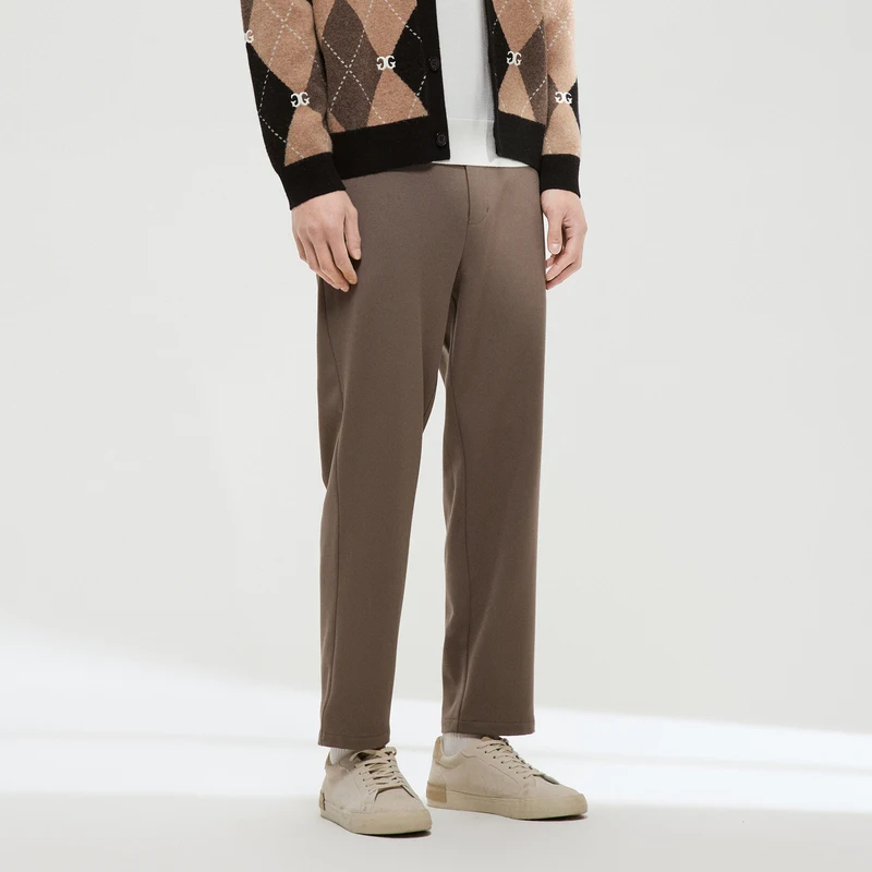 Мужская одежда GxG Минималистичная серия свободные зауженные брюки для зимы