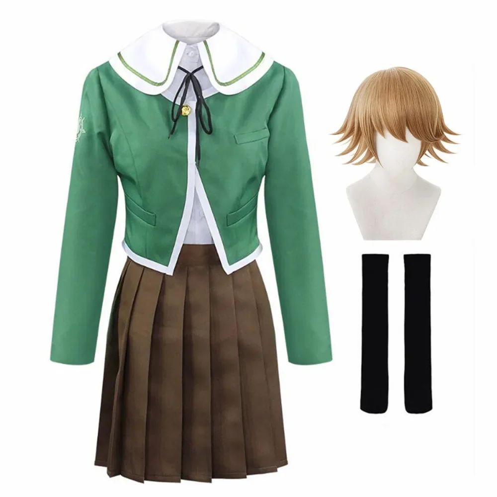Аниме Danganronpa Kuma Chihiro Fujisaki Косплей Костюм Женская униформа JK