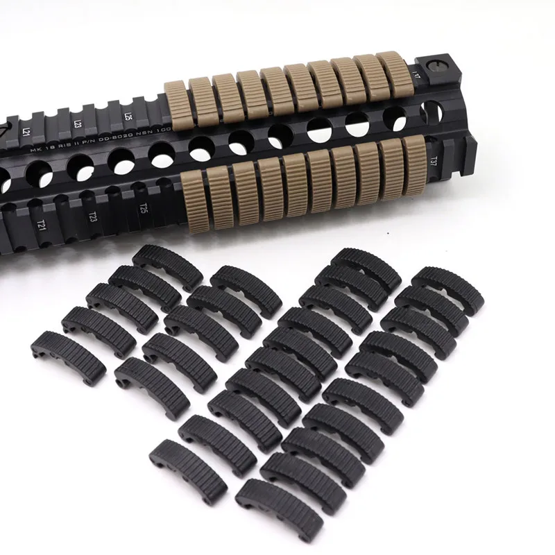 

GZYR 30pcs/Pack Tactical LaRue Tactical Index Clips Rail Cover Plastic For Picatinny Hunting Rail Panel