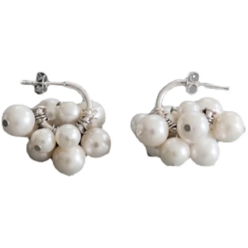 Южная Корея Дизайн Подельник Same Sle Нитка жемчуга Темперамент Серьги на каждый