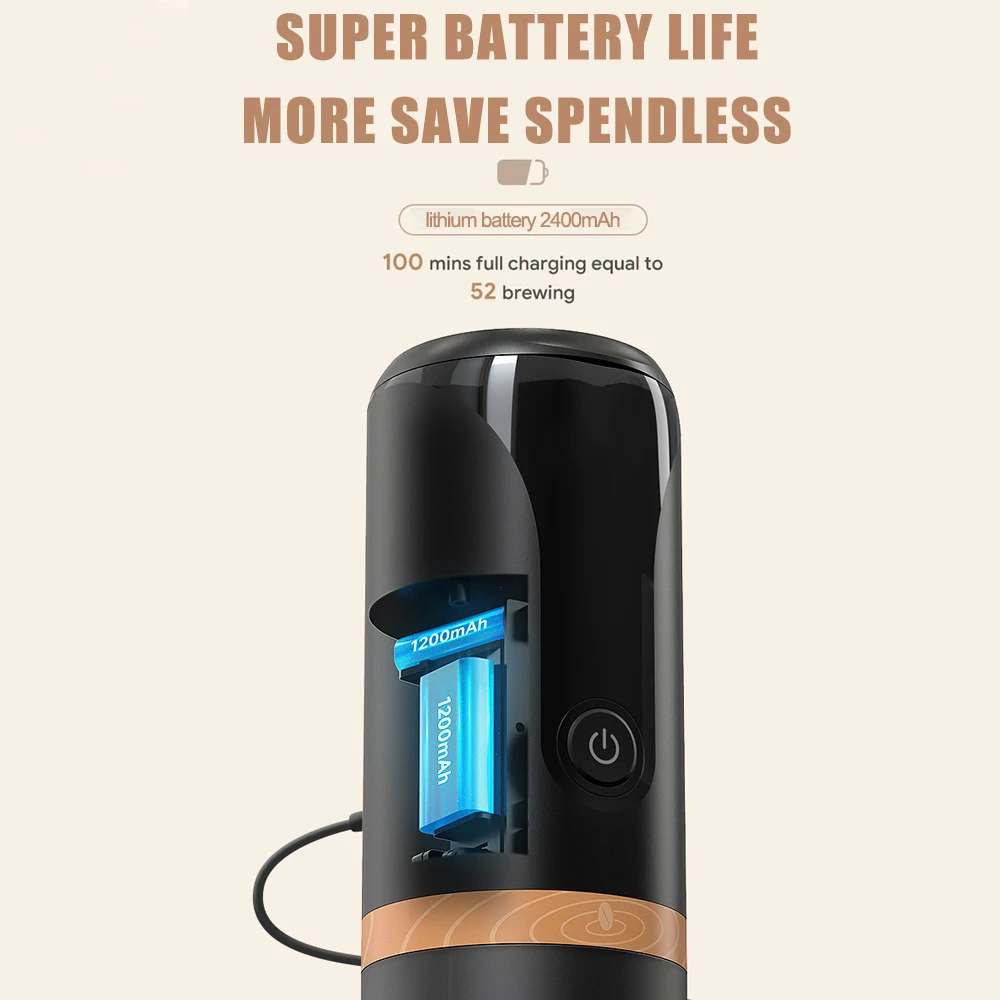 Портативная Эспрессо-машина 9 бар 2 в 1