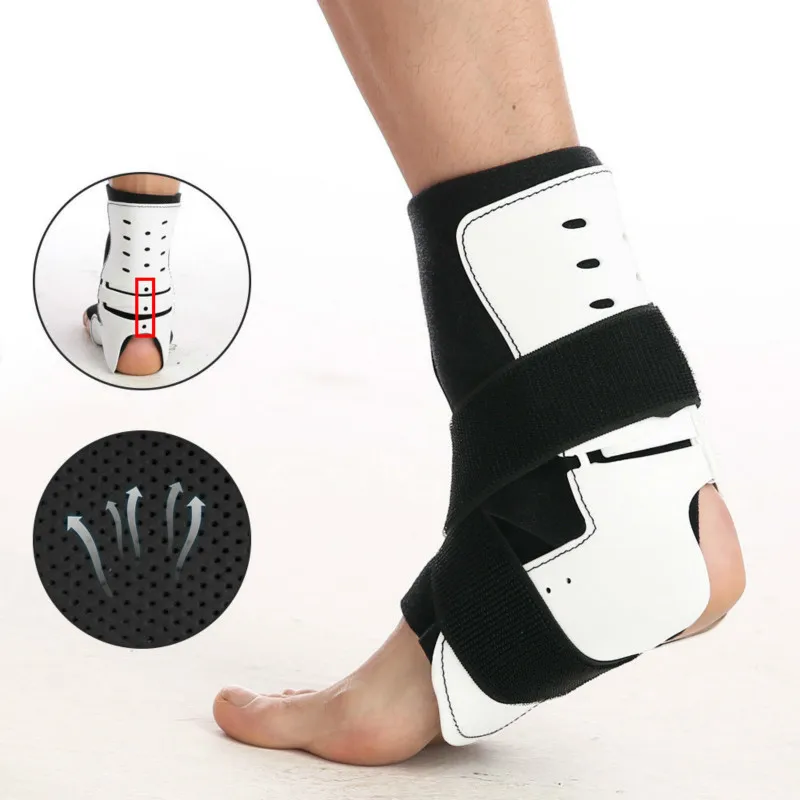 

1Pcs Enkelbrace Ondersteuning Sport Verstelbare Enkelband Sport Voet Orthese Stabilizer Enkel Protector Fasciitis Plantaris Wrap