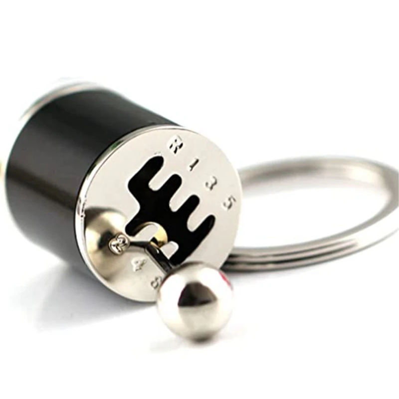 

Auto Parts Model 6-Speed Manual Transmission Shift Lever Keychain Key Ring
