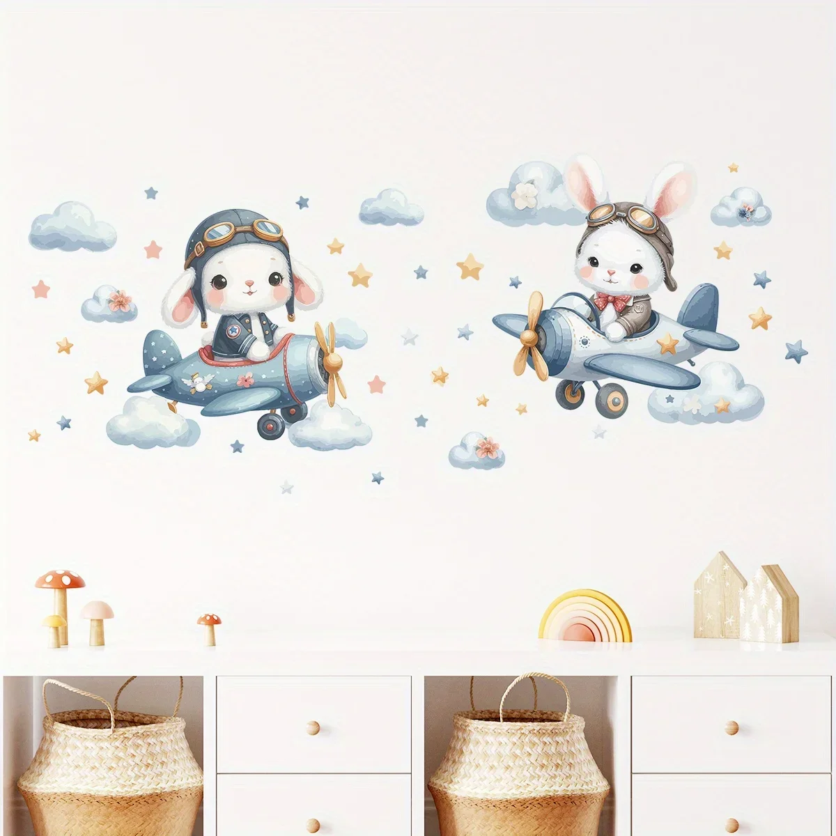 Мультяшный кролик медведь Фотофон для детской комнаты детская комната Домашний