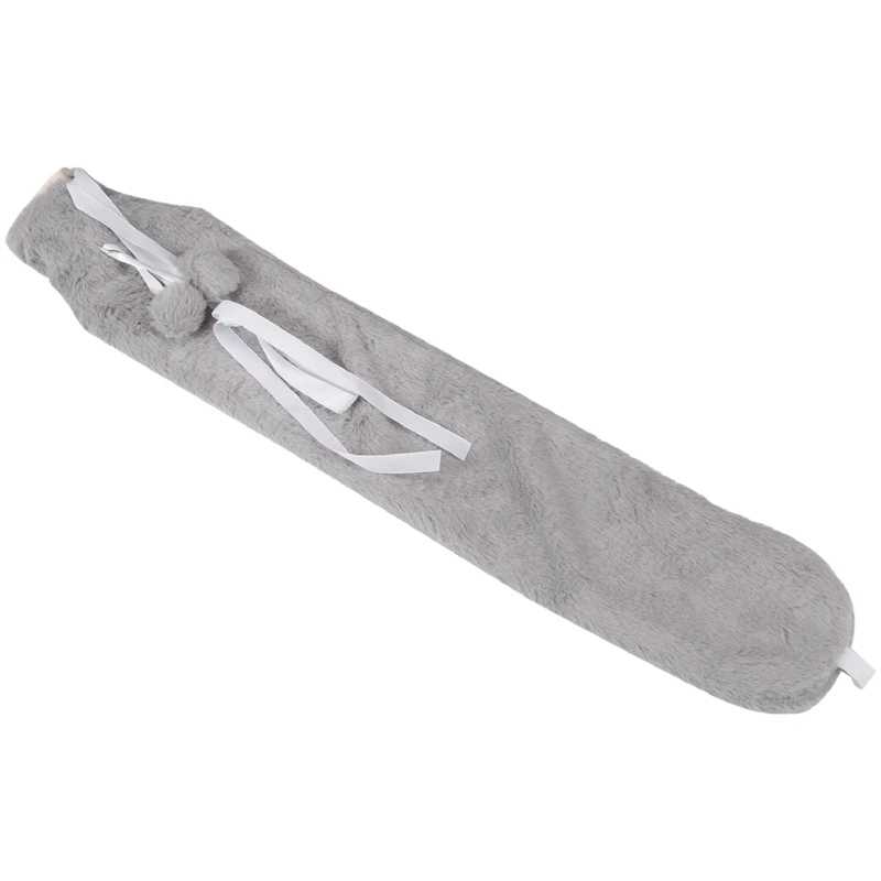 

Hot Water Bottle 2L Extra Long Hot Water Bottle With Cover Wearable Hot Water Bottle For Body, Neck, Grey