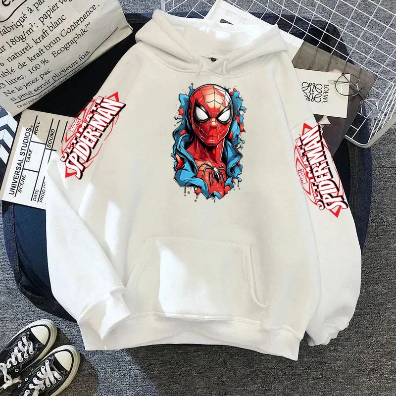 Толстовка с капюшоном Человек-паук Dead-pool мужская одежда длинными рукавами