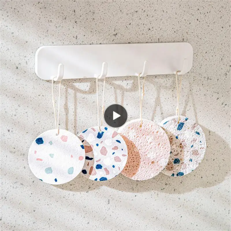 

With Lanyard Design Kitchen Dishwashing Sponge Oilproof Safer Healthier Sponge Dish Cloths High-density Honeycomb Structure