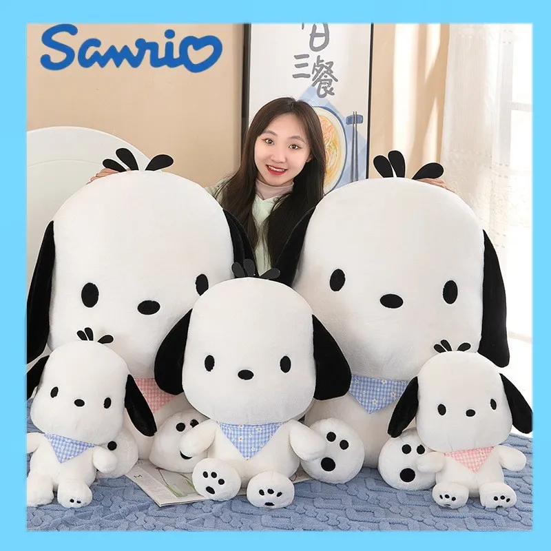 

New 40/50/70/90cm Sanrio Pochacco Plush Toy Sleeping Pillow Cartoon Stuffed Soft Dolls Room Decoration Kawaii Children Gifts