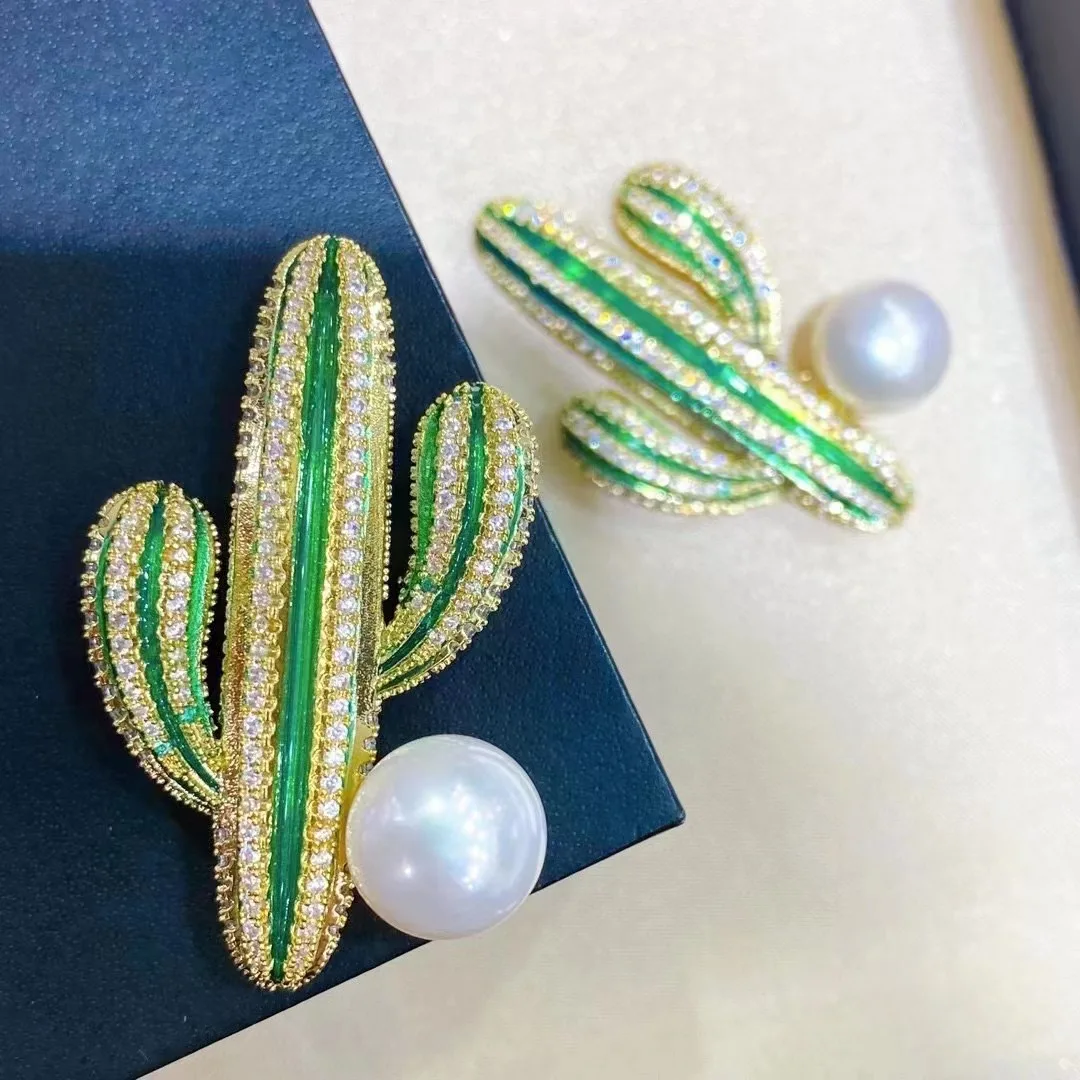 

Женская Брошь с жемчугом 10-11 мм, Золотая брошь с натуральным пресноводным белым барочным жемчугом, Подарочная брошь на день рождения