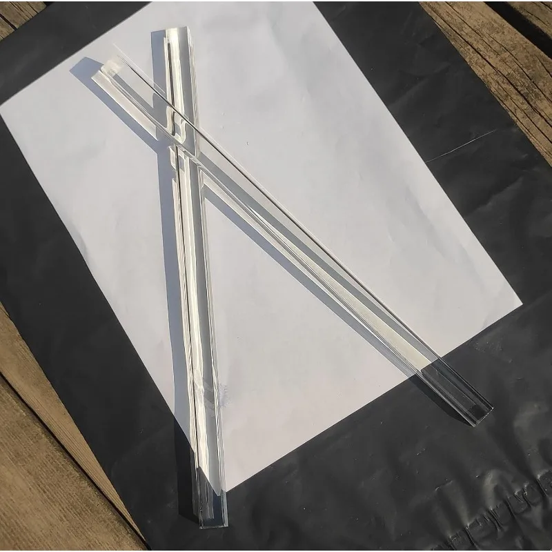 Naxiali 30 шт. 1/8 &quotx 1/8" x 12 дюймов 3 мм прозрачные акриловые квадратные стержни