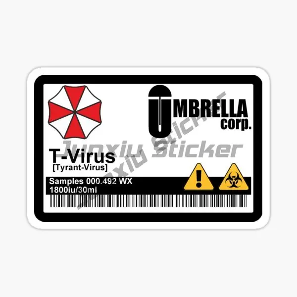 

Радиационная биохимическая наклейка Umbrella Corporation для мотоцикла, ноутбука, автомобиля, грузовика, велосипеда