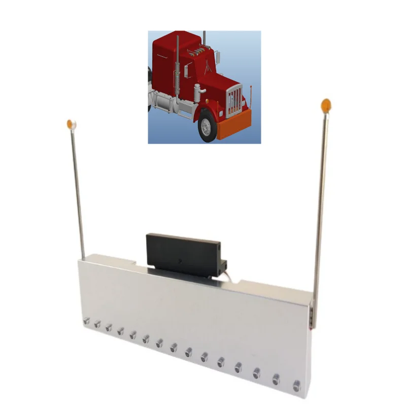 

Передний бампер для Tamiya CNC из алюминиевого сплава комплект для самостоятельной сборки 1/14 RC Truck King 56344 56301 Запчасти для модификации трактора