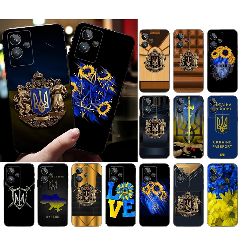 

Phone Case for OPPO Realme C21Y X3 SuperZoom C11 GT2 C25S C35 C31 9 ProPlus Find X2 X5 Pro X3 Neo X5 Lite Ukraine Flower Case