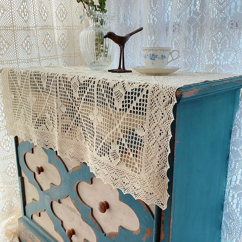 

Скатерть в стиле ретро, круглая кухонная скатерть для праздника, свадьбы, стола, подстилка для мебели, полый декор для кухни, tischdecke RT30