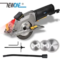 110V Electric Power Tool Mini Circular Saw  600W 220V Laser Guide Multi-function  With 3 Blades For Cutting Wood,PVC Tube, Tile