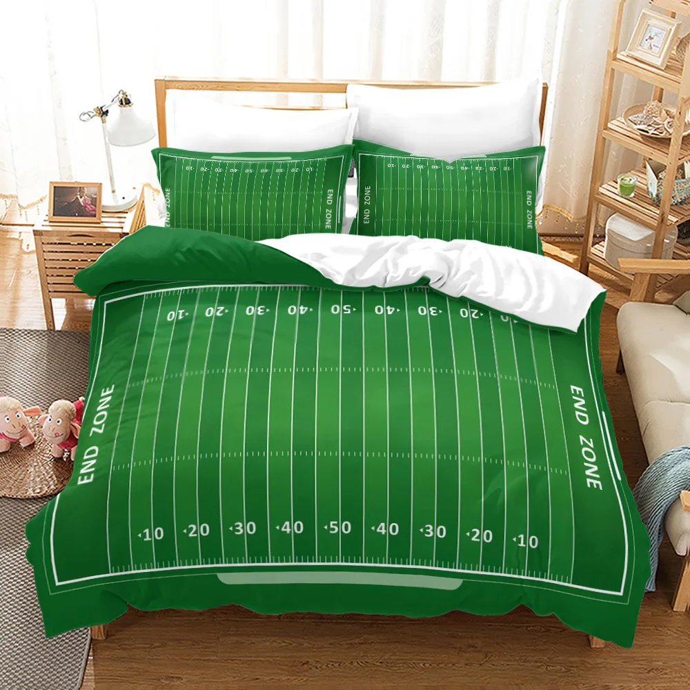 

Rugby Bedding Set Kids Adult Quilt Pillowcase Perfect Boy Home Decoration Single Double King Queen Full Size