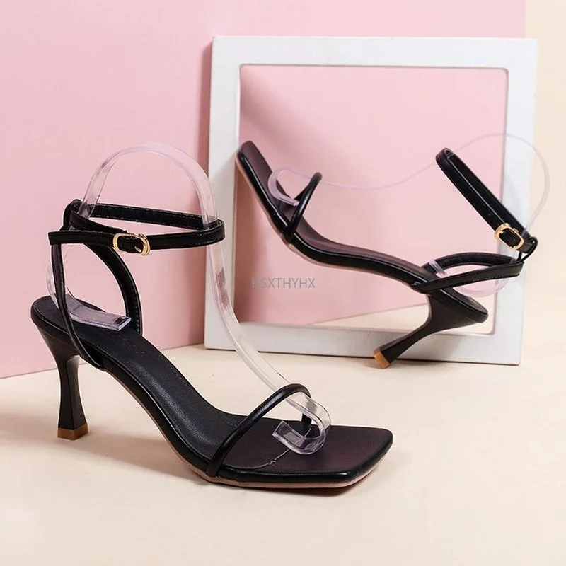 

Summer Pumps New Sexy Gladiator Sandals Women Sexy High Heels Open Toe Sandal Lady Ankle Strap Pump Shoes Size 35-41