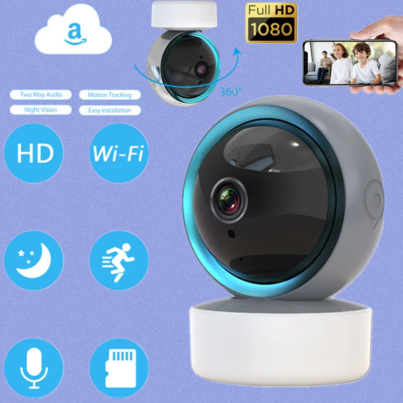 

IP-камера для системы видеонаблюдения, 1080P, Wi-Fi, ночное видение