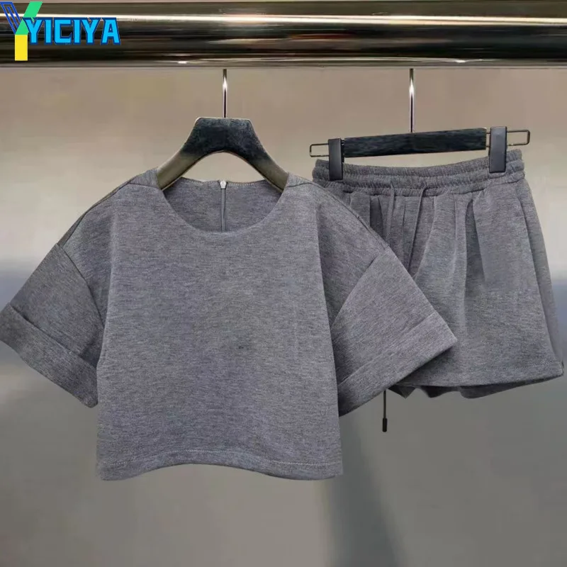 

YICIYA short pant sets for women AW brand tracksuit pants sets 2023 autumn Casual fashion sets of women 2 pieces Female set suit