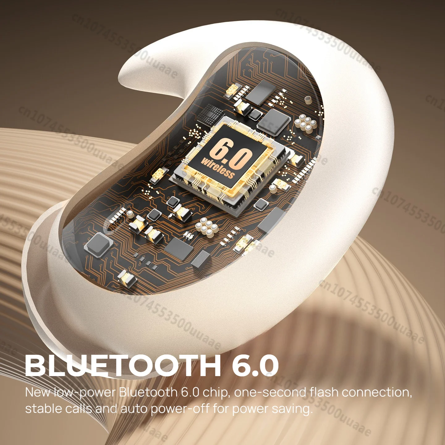 Фото Наушники Monster A05 для сна на боку, Bluetooth 6.0, невидимые, с пассивным шумоподавлением, мощным басом, беспроводные TWS-наушники №5