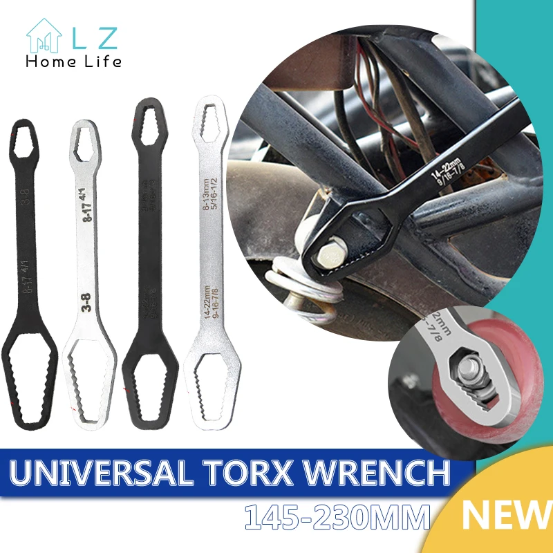 

1pcs Torx Wrench Universal Self-tightening Adjustable Glasses Wrench Board Double-head Torx Spanner Hand Tools For Home