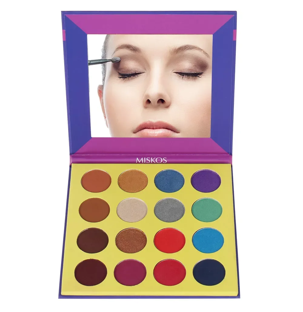 

NEW2023 Rainbow Metallic Eyeshadow Pallete 12 Color Make up Palette Matte Shimmer Glitter Pigmented Eye Shadow Palette Cosmetic