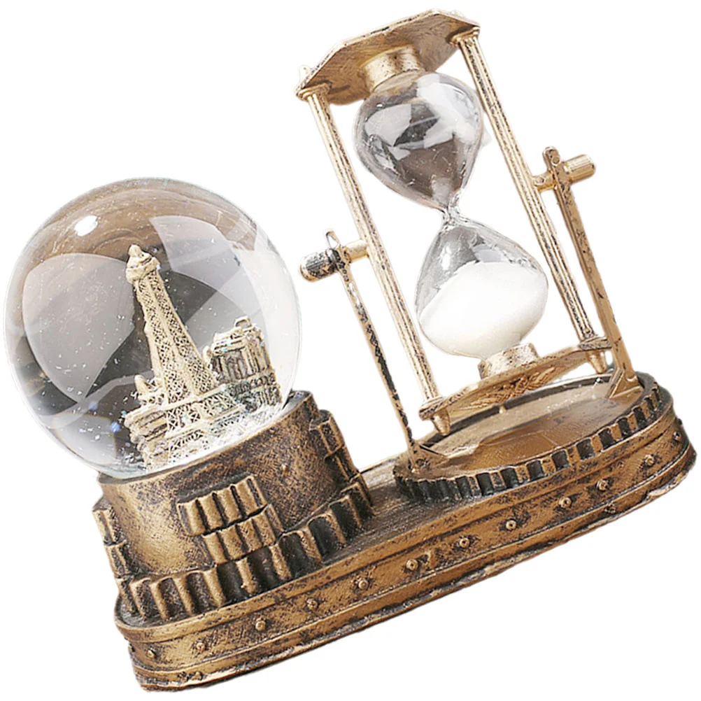 

Hourglass Sand Crystal Clock Tower Timer Model Statue Gadgets Globe Eiffel Beach Desktop Time Cool Music Iron Suncatcher Snow