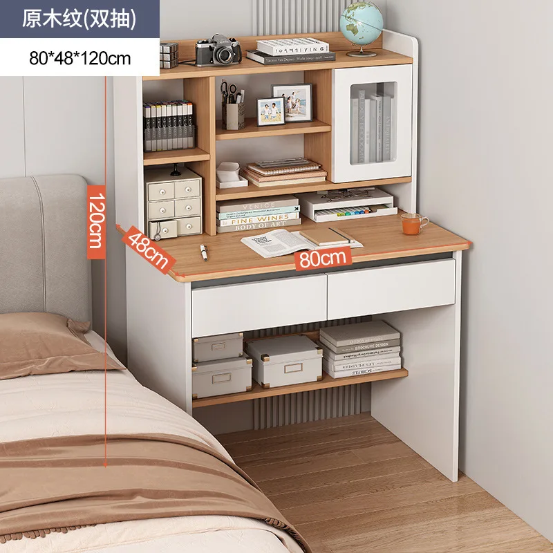 

SH AOLIVIYA Small Apartment Desk Bookshelf All-in-one Computer Desk Home Student Bookcase Bedroom Learning Desk Desk