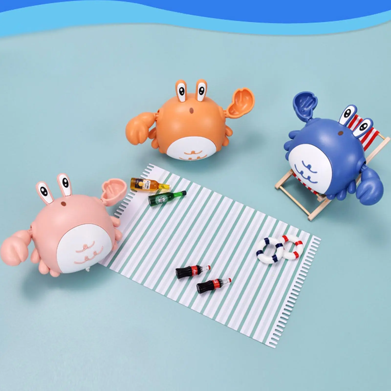 Baby Bath Toys Crab Clockwork Infant Water Classic Toy Beach Toys Pool Games Toy For Baby Bath Water Tub Summer Toy Kids Gi Z3z1
