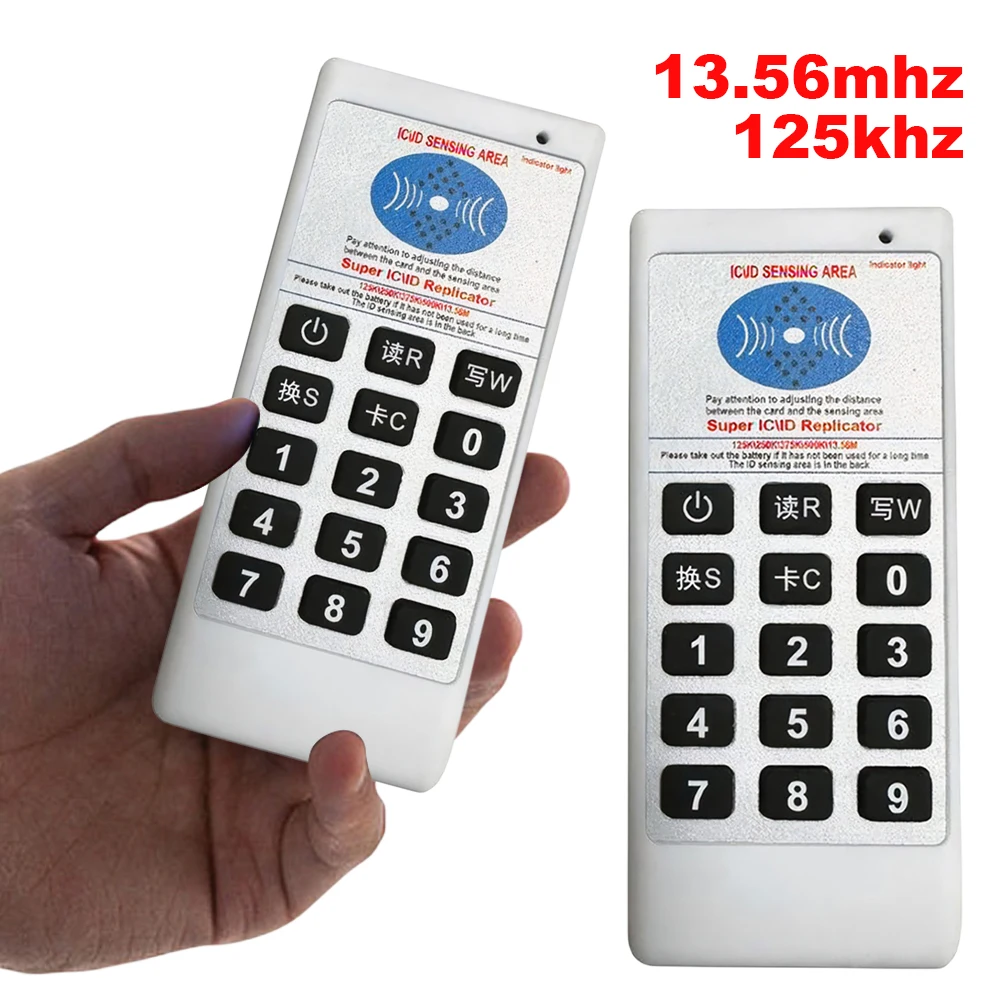 

RFID NFC IC Card Reader & Writer 125Khz-13,56MHZ Ручной RFID-считыватель смарт-карт Дубликатор IC ID Дубликатор RFID Копировальный аппарат